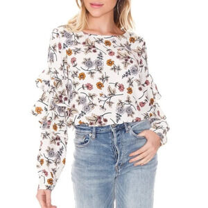 Sanctuary • Tilly Flounce Sleeve Blouse in Harvest Bloom